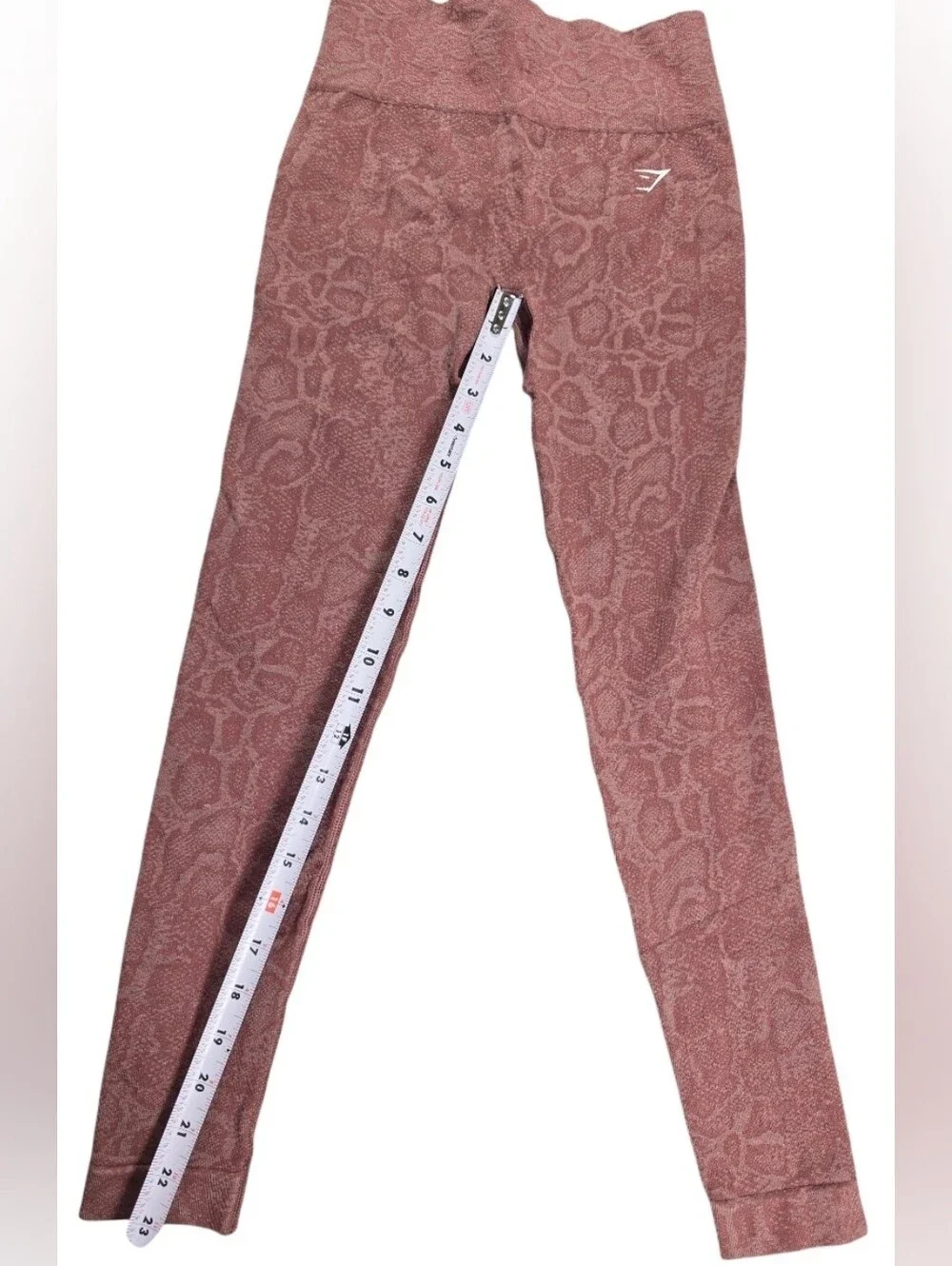 Gymshark Women’s High-Waisted Snake Print Leggings Mauve Size S